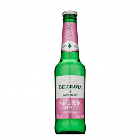 Belgravia Pink Gin & Tonic 275ml 6 Pack